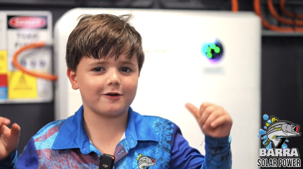 Oliver in front of Sigenergy Battery System