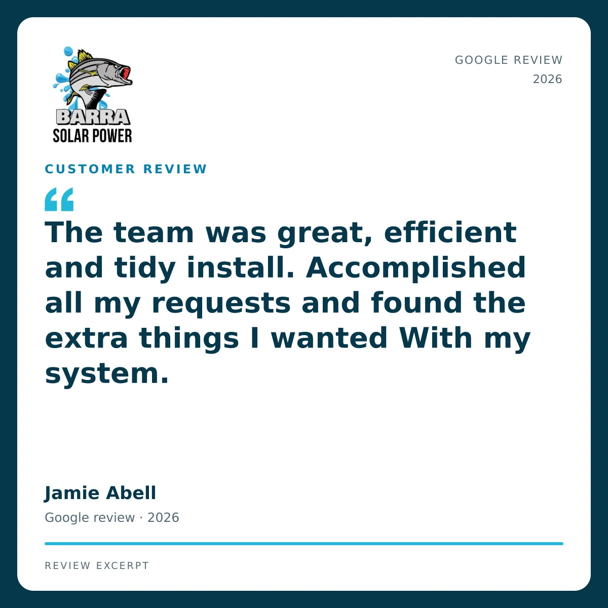 Townsville Solar Battery and Off-Grid | Barra Solar Power Townsville 02 barra review jamie abell