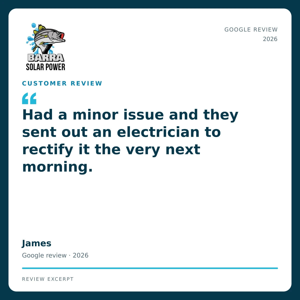 Townsville Solar Battery and Off-Grid | Barra Solar Power Townsville 05 barra review james