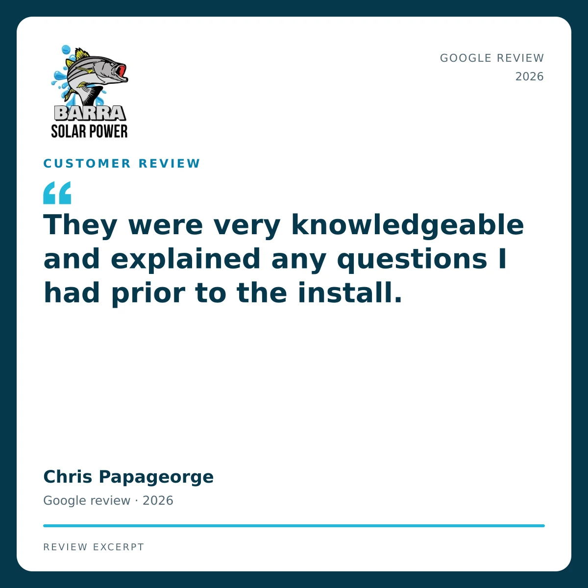 Townsville Solar Battery and Off-Grid | Barra Solar Power Townsville 06 barra review chris papageorge