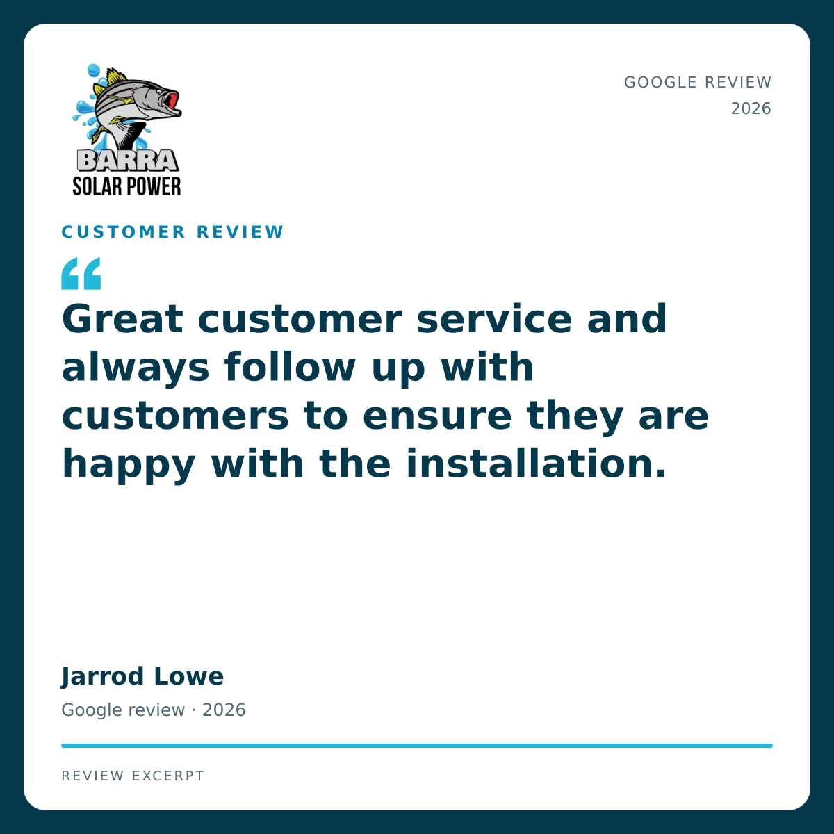 Townsville Solar Battery and Off-Grid | Barra Solar Power Townsville 12 barra review jarrod lowe