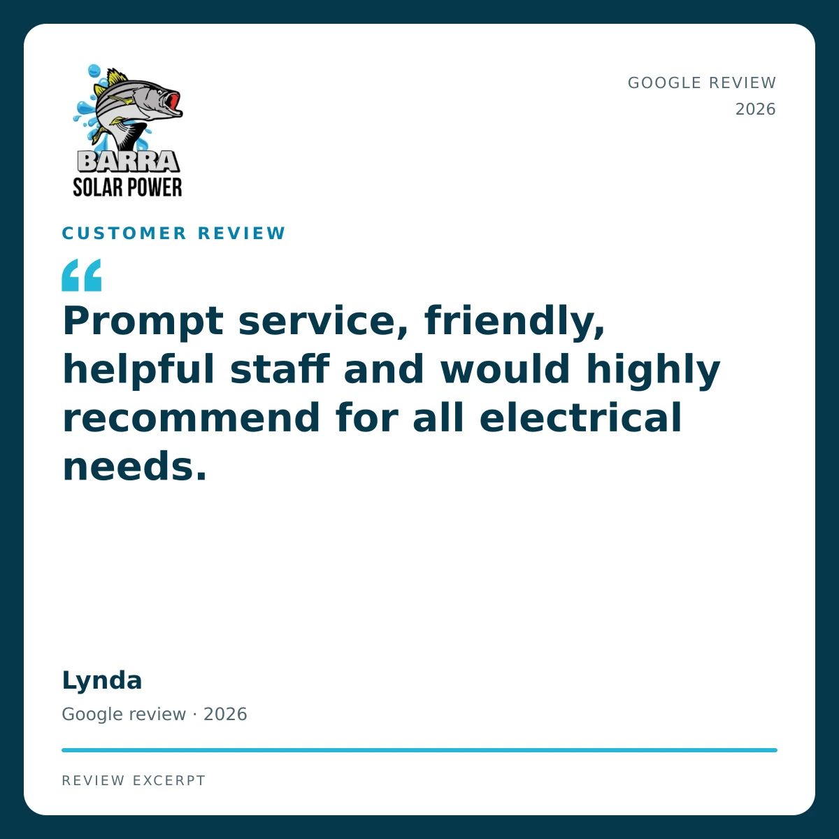 Townsville Solar Battery and Off-Grid | Barra Solar Power Townsville 17 barra review lynda
